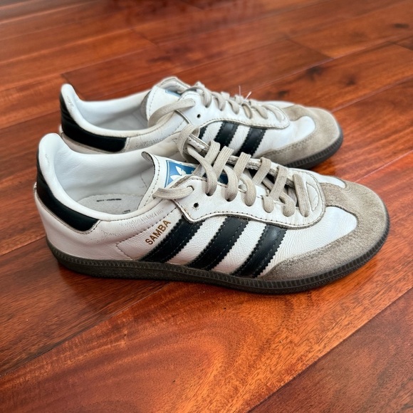 Adidas Samba Shoes in Black, White, and Gray size 2 - Picture 1 of 10